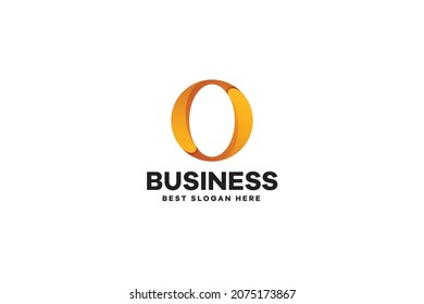 Gradient Abstract Letter O Logo Template