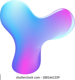 Gradient Abstract Liquid Fluid Shape