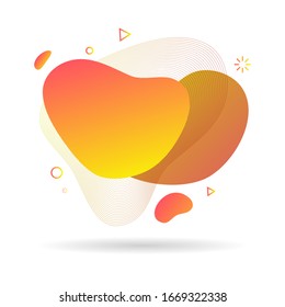 gradient abstract liquid shapes modern graphic elements