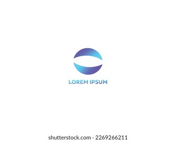 Diseño e ilustración del logotipo abstracto degradado. imágenes vectoriales de logotipo abstracto. logotipo abstracto fondo blanco aislado.
