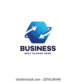 Gradient Abstract Movement Logo Design