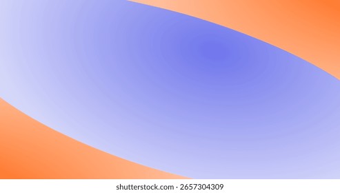 Farbverlauf Abstrakter orangefarbener und blauer Hintergrund mit Kopienraum für Text oder Bild
