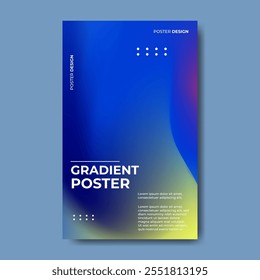 gradient abstract poster with modern color style