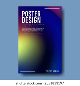 gradient abstract poster with modern color style