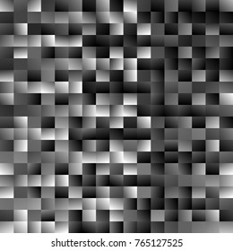 Gradient abstract rectangle background - modern mosaic vector design from rectangles in dark grey tones