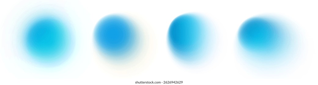 Gradient abstract shapes with soft blur and fluid texture. Blue hues. Holographic Y2K style with circular and organic blobs. Minimal modern banner design. Futuristic and vibrant.