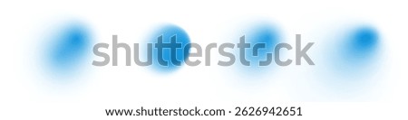 Gradient abstract shapes with soft blur and fluid texture. Blue on white hues. Y2K style with dynamic neon elements. Geometric waves, organic blobs and watercolor brush strokes. Modern banner design