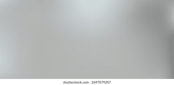 Gradiente abstrato fundo de fluido de prata, mistura de folha, textura de espelho de metal desfocado suave, design de cor cinza. Capa de papel de parede moderno de malha cromada ou cartaz de banner. Ilustração vetorial. 