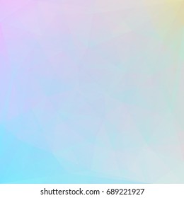 Gradient abstract square triangle background. Yellow, pink and blue polygonal backdrop for business presentation. Trendy geometric abstract banner. Corporative flyer design. Mosaic style.