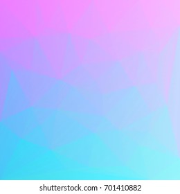 Gradient abstract square triangle background. Vibrant rainbow multicolored polygonal backdrop for mobile application and web. Trendy geometric abstract banner. Corporative flyer design. Mosaic style.