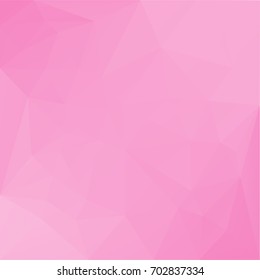 Gradient abstract square triangle background. Tender pink rose polygonal backdrop for business presentation. Trendy geometric abstract banner. Technology concept flyer. Mosaic style.