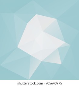 Gradient abstract square triangle background. Grey, yellow and turquoise colored polygonal backdrop for business presentation. Trendy geometric abstract banner. Corporative flyer design. Mosaic style.