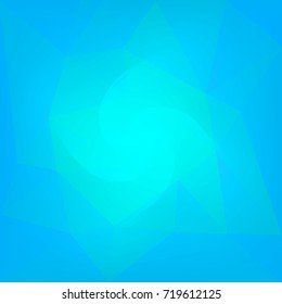 Gradient abstract square triangle background. Cool ice colored polygonal backdrop for business presentation. Trendy geometric abstract banner. Technology concept flyer. Mosaic style.