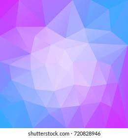 Gradient abstract square triangle background. Vibrant rainbow multicolored polygonal backdrop for mobile application and web. Trendy geometric abstract banner. Technology concept flyer. Mosaic style.