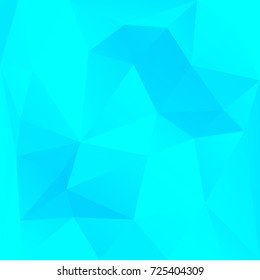 Gradient abstract square triangle background. Cool ice colored polygonal backdrop for business presentation. Trendy geometric abstract banner. Corporative flyer design. Mosaic style.