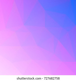 Gradient abstract square triangle background. Vibrant rainbow multicolored polygonal backdrop for mobile application and web. Trendy geometric abstract banner. Corporative flyer design. Mosaic style.