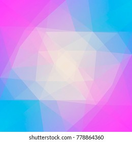 Gradient abstract square triangle background. Vibrant rainbow multicolored polygonal backdrop for business presentation. Trendy geometric abstract banner. Corporative flyer design. Mosaic style.