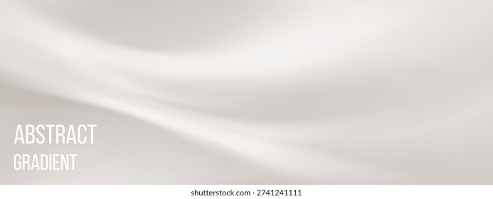Gradient abstract studio and white off texture with background cream color. Pearl backdrop nude and ecru nacre plain with warm template blur. Champagne white pale and calm gradient silk.