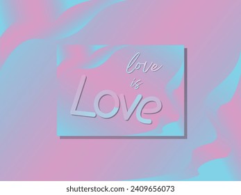 gradient abstract valentine's day card