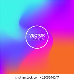 Gradient Abstract Vector Background  Trendy  Colorful  Fluid   Holographic  Ideal for Mobile Wallpapers 