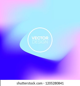 Gradient Abstract Vector Background. Trendy, Colorful, Fluid and Holographic. Ideal for Mobile Wallpapers.