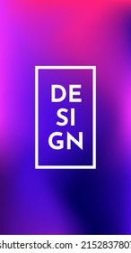 Gradient abstract vertical banner template background. Smooth soft and warm bright pastel liquid purple, pink, gradient for app, web design, web pages, greeting cards. Vector illustration design.