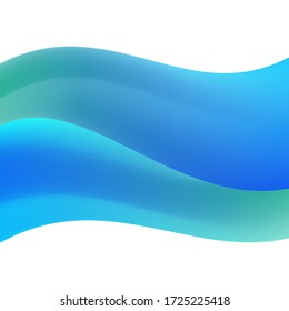Gradient Abstract Wave Fluid Background