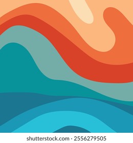 gradient abstract wavy background vector