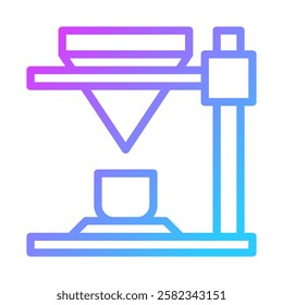 Gradient Aesthetic Pour Over Coffee Icon Style