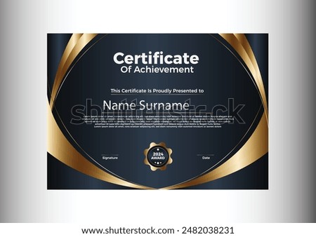 Gradient Appreciation And Achievement Certificate Template Best 2024