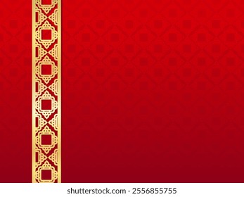 Gradient arabic red Islamic design background. Universal ramadan kareem banner and abstract luxury islamic elements.perfect for greeting cards,social media posts to celebrate the holy month of Ramadan