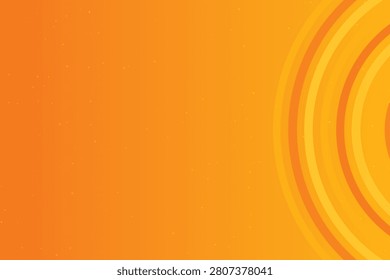 Gradient arc radiance in warm orange-yellow tones