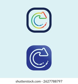 Gradient Arrow Icon Pack for Digital Use

