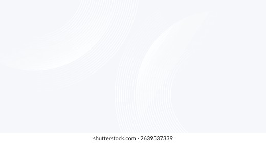 Gradient art simple modern white glowing geometric lines on gray background. Modern shiny blue line 