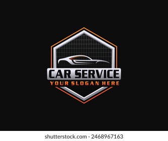 Diseño de logotipo de autopartes degradadas