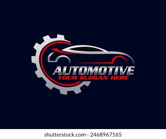 Gradient auto parts logo design