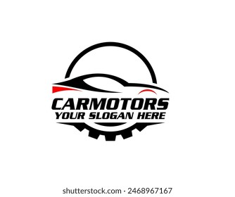 Gradient auto parts logo design