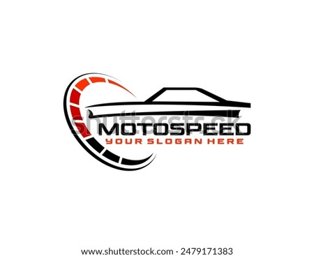Gradient automotive logo template, Abstract car logo vector vector illustration