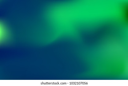 Gradient Background. Abstract Blurred Background. Creative Wallpaper for Design. Gradient in Green and Blue Colors for Banner, Poster, Cover, Wallpaper, Paper. Colorful Abstraction. Vector Template.