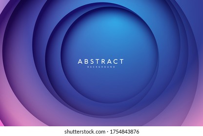 Gradient background  Abstract circle papercut smooth color composition 