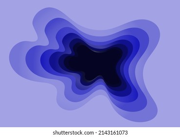Gradient background. Abstract circle papercut smooth color composition.