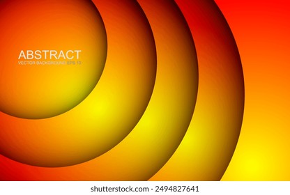 Gradient background. Abstract circle papercut smooth color composition. vector illustration EPS 10.