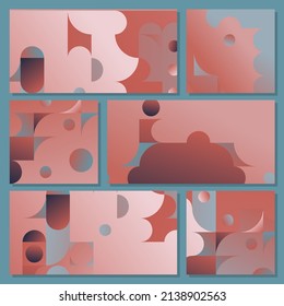 Gradient background with abstract shapes.Gradient liquid abstract background Vector