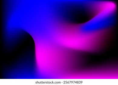 Gradient background. Abstract vector watercolor shape. Multicolor neon hologram liquid backgrounds. Design template with bright combination of colors.
