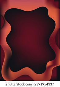 Gradient background with abstract wave frame