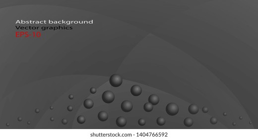 Gradient background with balls. Flying balls. Business card. Abstract background. Gradient background with balls. Flyer. Banner. Creative background. Vector graphics. Eps-10