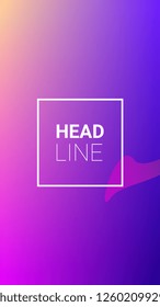 Gradient Background. Banner Design Composition. Modern Geometric Pattern. Horizontal Orientation. Gradient Background.