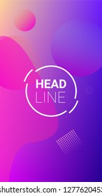 Gradient Background. Banner Design Composition. Horizontal Orientation. Modern Geometric Pattern. Gradient Background.