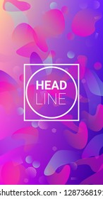 Gradient Background. Banner Design Composition. Horizontal Orientation. Modern Geometric Pattern. Gradient Background.