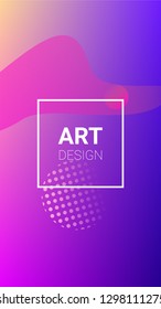 Gradient Background. Banner Design Composition. Horizontal Orientation. Modern Geometric Pattern. Gradient Background.